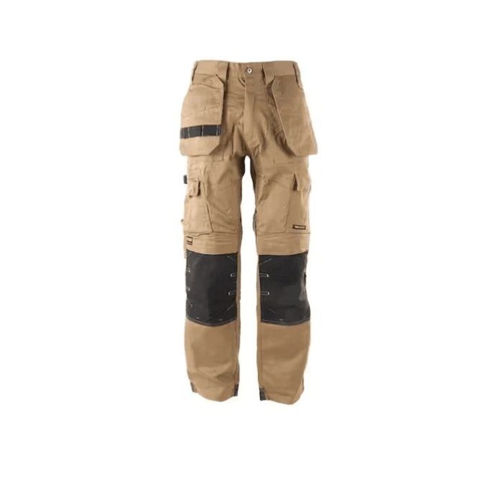 Dewalt Pro Tradesman Stretch Pants Size Mens 42X31 Tan Work Holster Career